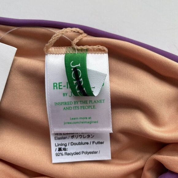 J.Crew Bikini Bottom Tie High Rise Women's XXS Knotted Front Viola Swimwear NWT - Picture 8 of 10
